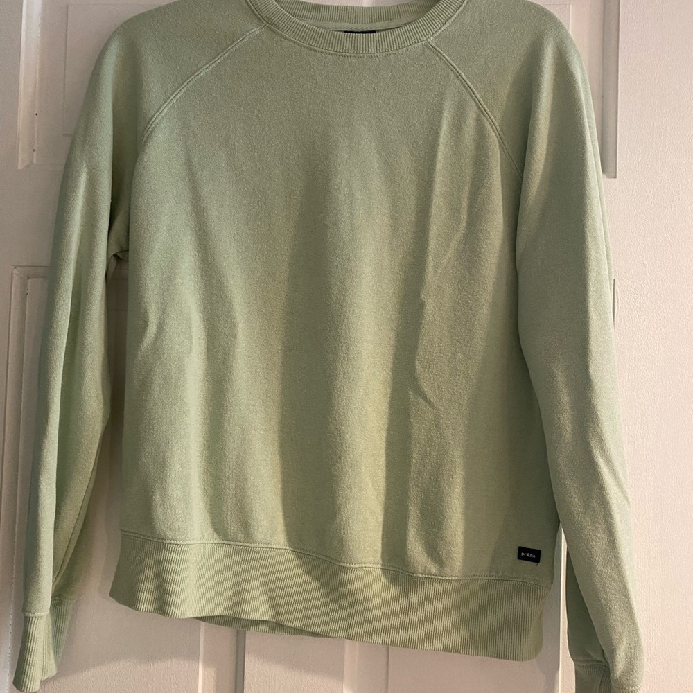 Prana Sage Green Crewneck Sweatshirt